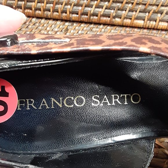 Franco Sarto 'Travis' cheetah strappy heels sz 10M - Picture 12 of 13